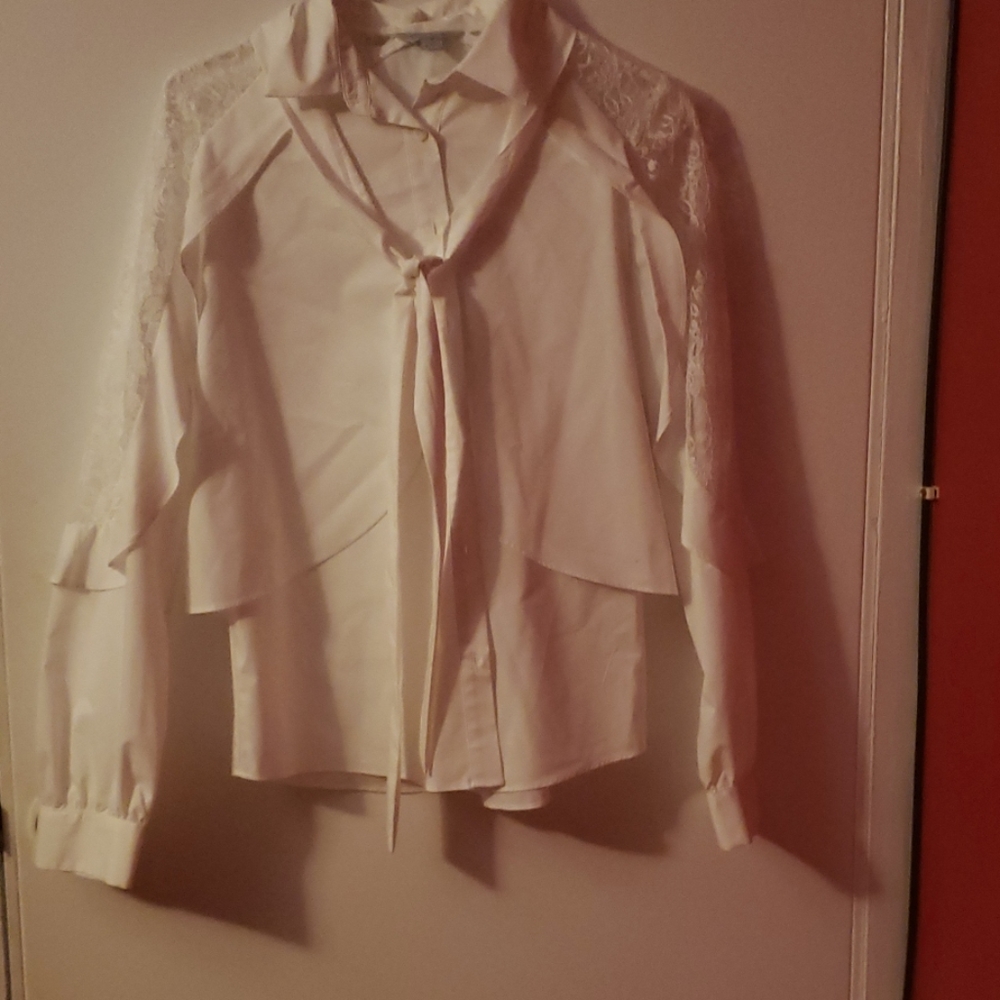 White button down